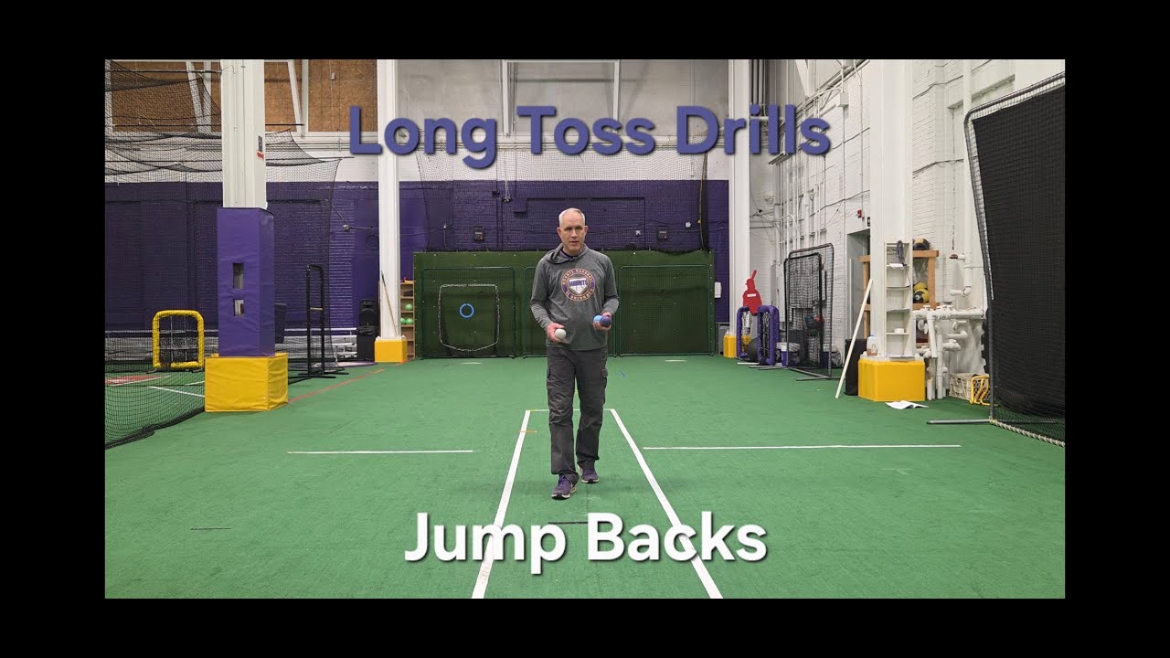 Long Toss Drills - Jump Backs - YouTube