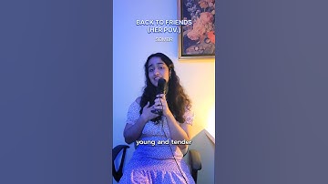 Thumbnail of what if back to friends was sung from her perspective? 🤍🎤#altlyrics #backtofriends #sombr