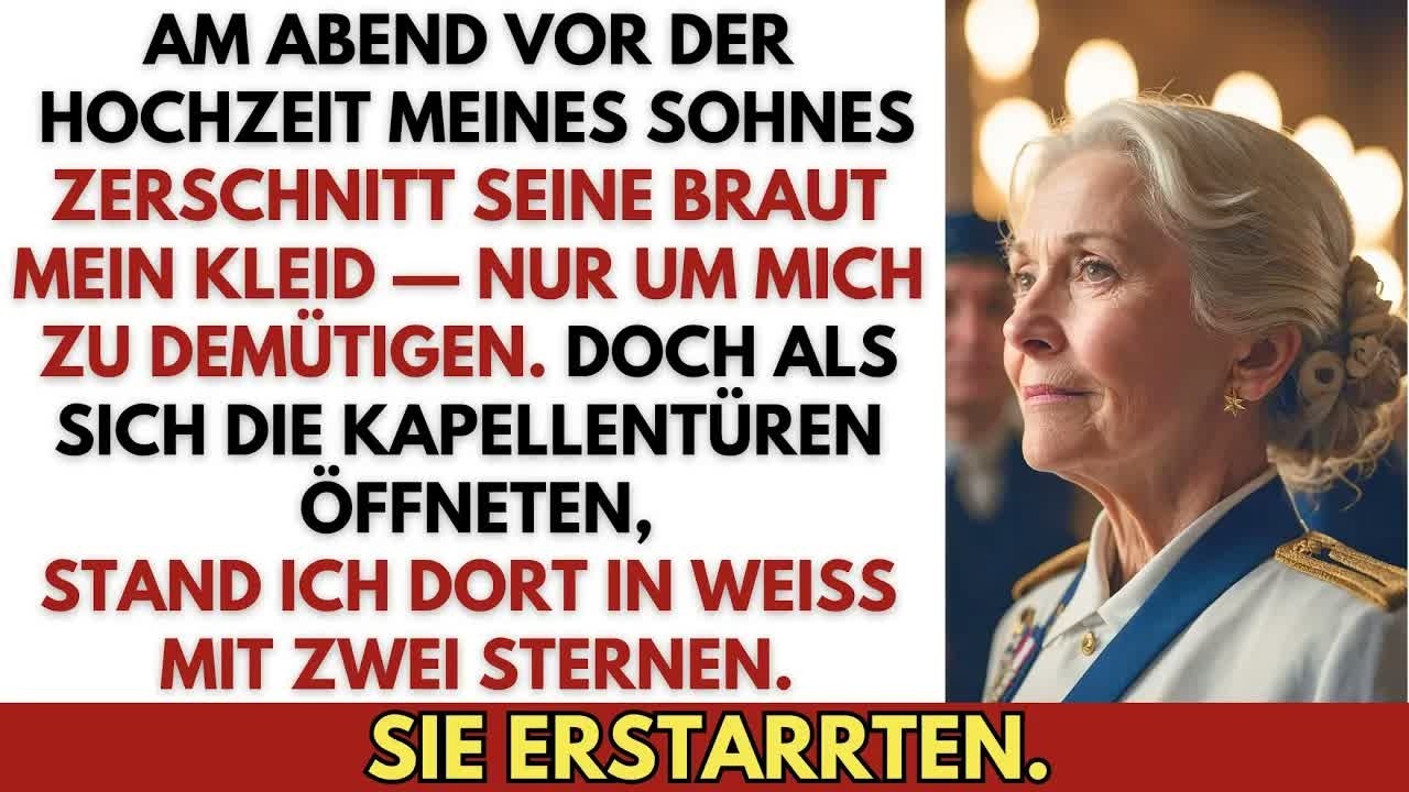 Die Braut meines Sohnes zerschnitt mein Kleid – dann kam ich in Marineuniform mit zwei Sternen