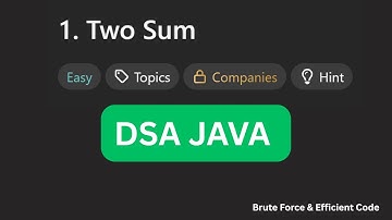 LeetCode #1 Two Sum | Brute Force vs Efficient Solution Explained 🔥 | Java Coding Interview Prep