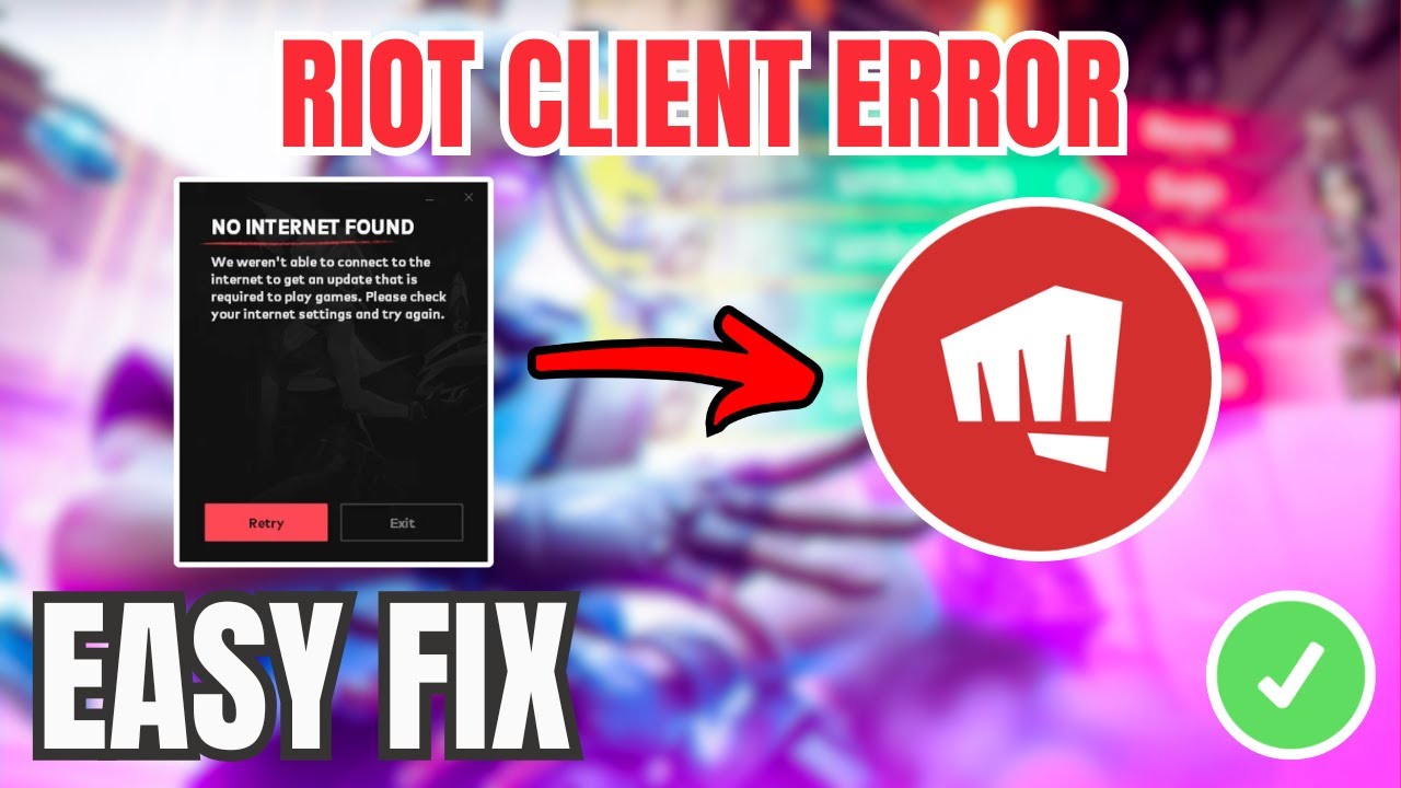 How To Fix Riot Client No Internet Found (EASY GUIDE) 2026 - YouTube
