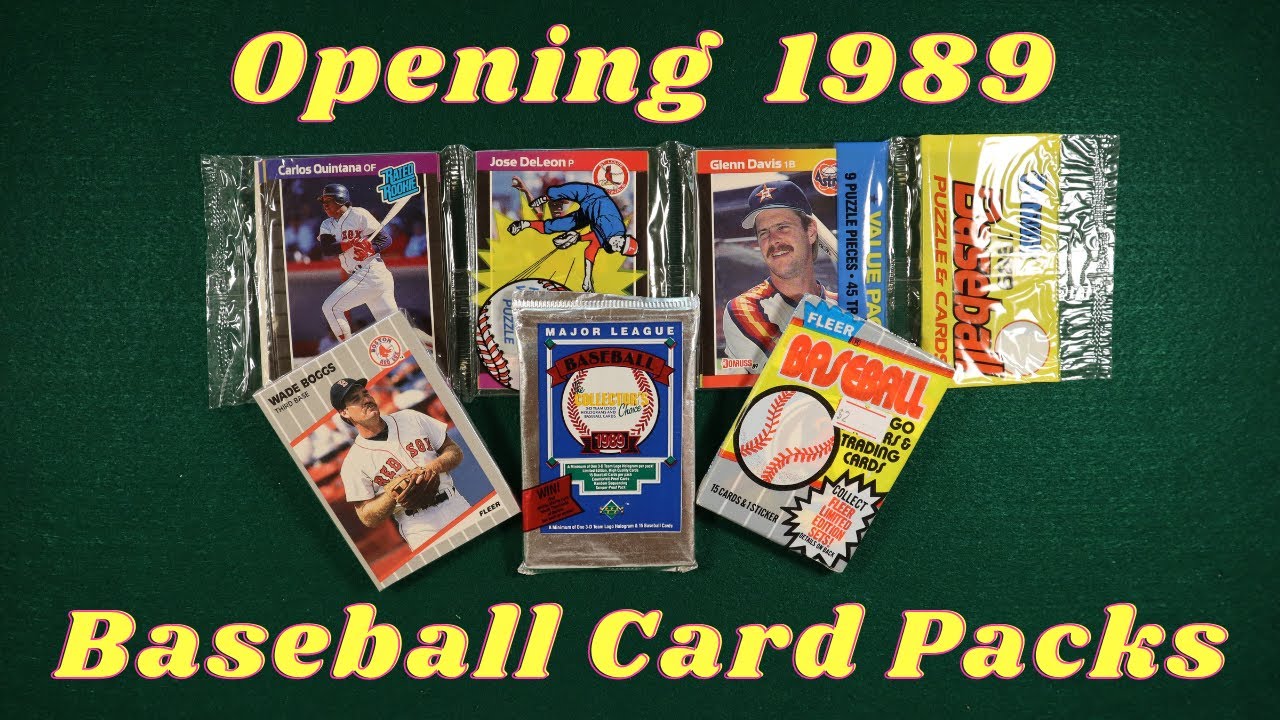 Opening 1989 Baseball Card Packs Ken Griffey Jr. Rookie Card Search