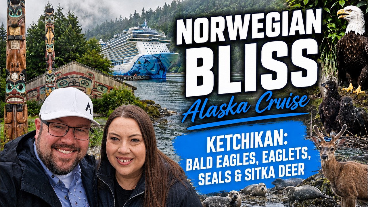 Norwegian Bliss Alaska Cruise | Ketchikan: Bald Eagles, Eaglets, Seals & Sitka Deer