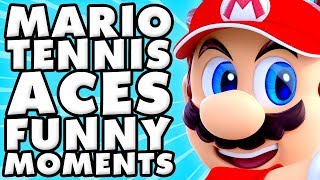 Mario Tennis Aces Funny Moments Montage!