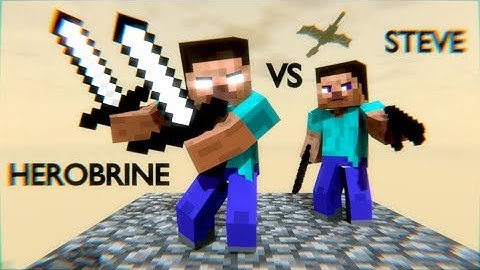 Steve vs Herobrine  Full animation