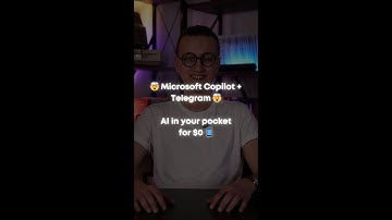 🤯 Microsoft Copilot + Telegram  🤯AI in your pocket for $0 📱