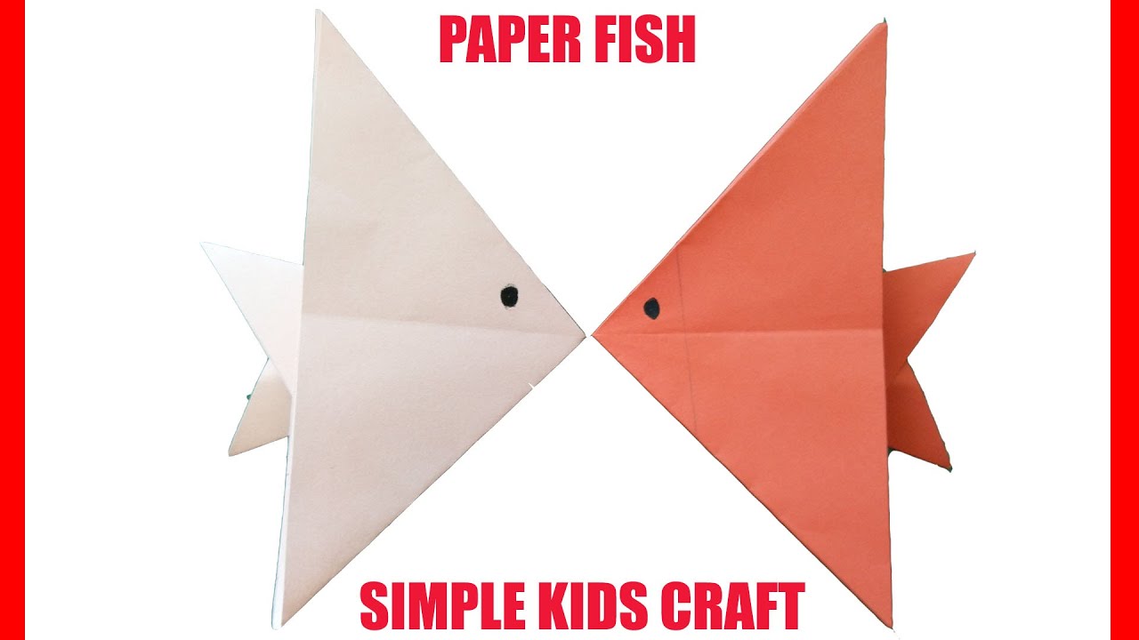 Paper Fish How to Make Origami(Paper) Fish Very Easy Paper Fish for