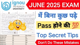 IGNOU 2025 Exam में बिना कुछ पढ़े Pass होने की Top Secret Tips 🔥 Don't Do These Mistakes in Exam 💯