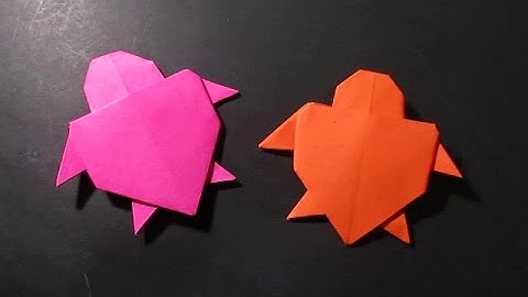 Origami Turtle - How To Make Origami Turtle Easy