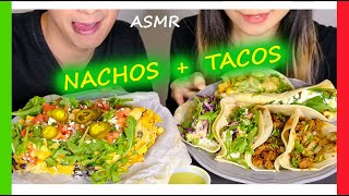 ASMR Mexican Food Cheesy Nachos + Soft Tacos Mukbang 먹방 | Comida Mexicana | No Talking Eating Sounds screenshot 3