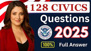 2026 Random U.S. Citizenship Test 128 Civics Questions &amp; Answers (USCIS) Ciudadania Americana #n400