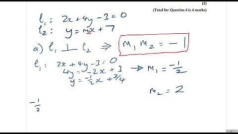 Pearson-Edexcel GCSE to A-level Transition Straight Line Graphs Exam Questions Q4