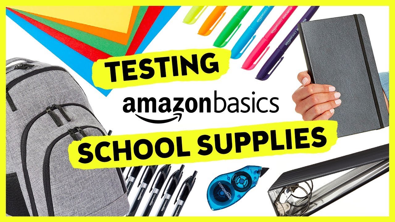 Trying AmazonBasics School Supplies | Sea Lemon