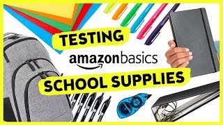 Trying AmazonBasics School Supplies | Sea Lemon