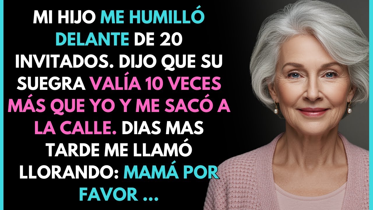 Mi hijo me humilló delante de la familia de su esposa, no dije nada. Pero días más tarde...