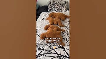 Dino nugget plushies are the best invention ever 🥰 #shorts #fyp #fypシ #plushies #dinonuggets