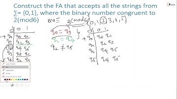Construction of FA that Accepts The Binary Number is Congruent to 2 Mod6 | GATE Computer ENGINEERING