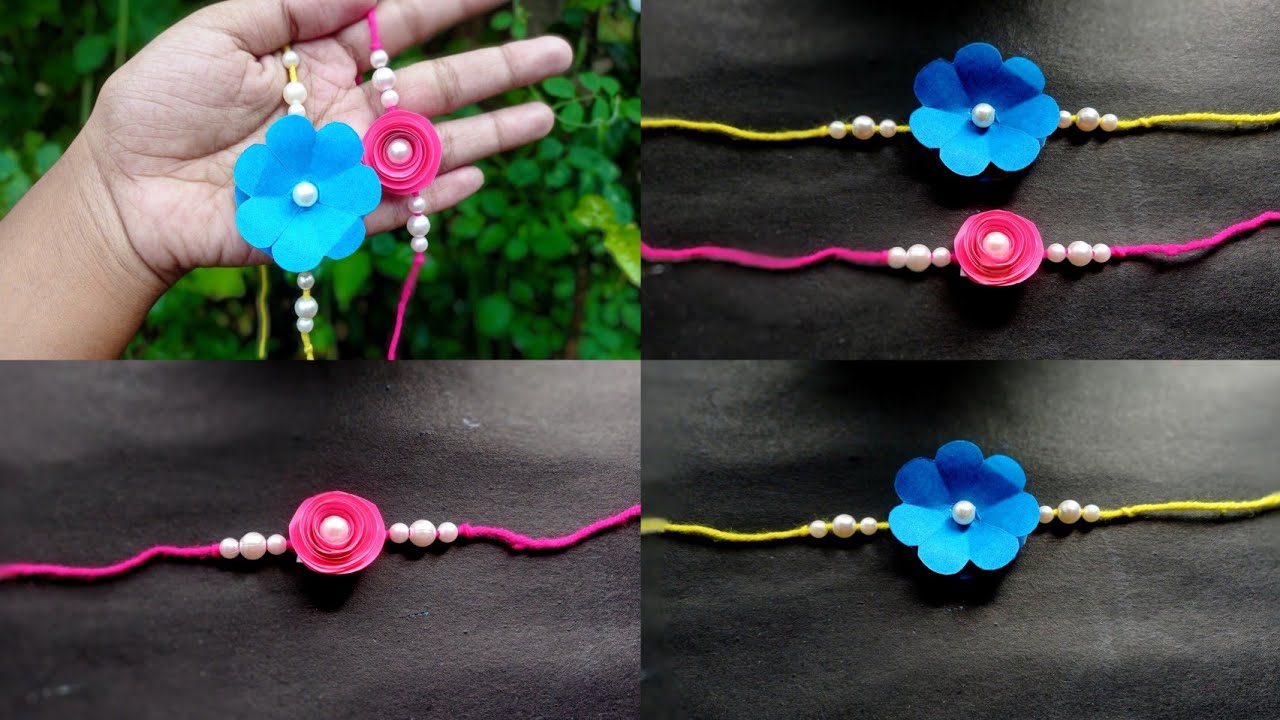 2 Unique Homemade Rakhi/Easy To Make Beautiful Rakhi/ How To Make Rakhi ...