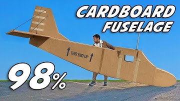 Building A CardBoard AirPlane to Fly in! 