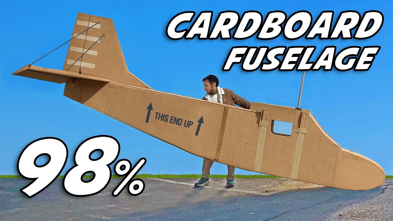 Building A CardBoard AirPlane to Fly in! - YouTube