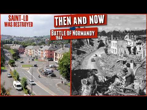 Ultimate Then and Now - D-Day Normandy No pictures - real film. Part 6