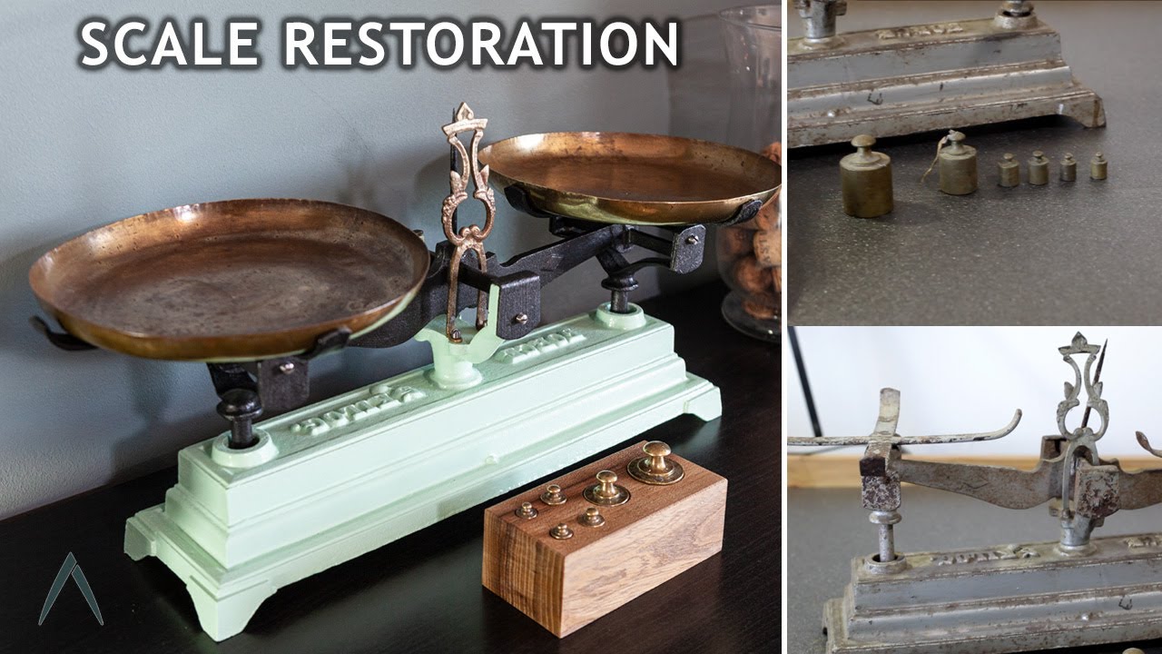 Restoration Old Kitchen Scale // No Power Tools // ASMR
