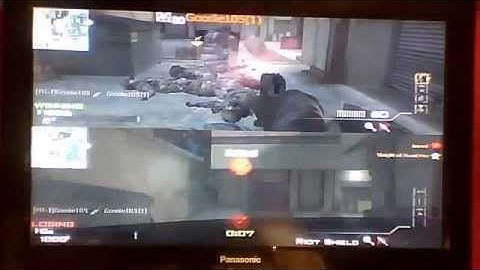 Sponging in bullets with a riot shield... including a M.O.A.B!