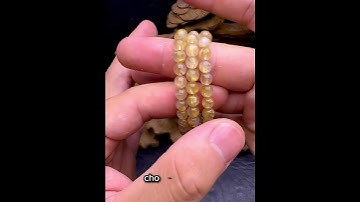 Vòng tay - Thạch Anh Tóc Vàng Bã Mía #VTV-240907-01