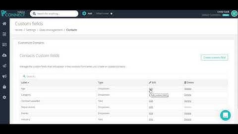 Create and manage custom fields for your Contacts, Organizations or Co-workers