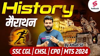 History Marathon for SSC CGL, CHSL, CPO 2024 | SSC CGL GK Previous Year Paper | SSC GK By Aman Sir