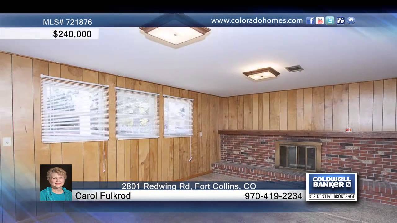 Home for Sale in Fort Collins, CO 235,000 YouTube