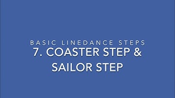 Basic Linedance steps - 7. Coaster step & Sailor step