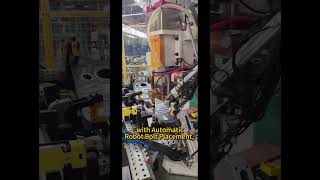 Automatic robot bolt placement  #machine #factory #weldingmachine #automatic #robot #bolt #placement
