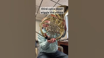 Shortcut to empty water #frenchhorn #horn #music #brass #instrument