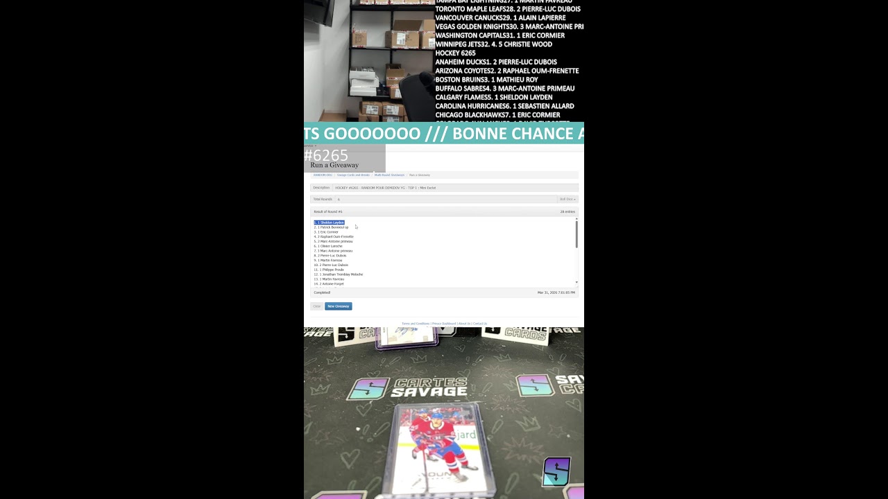 HOCKEY #6265 // DEMIDOV YGGGGGGG // TEAM RANDOM