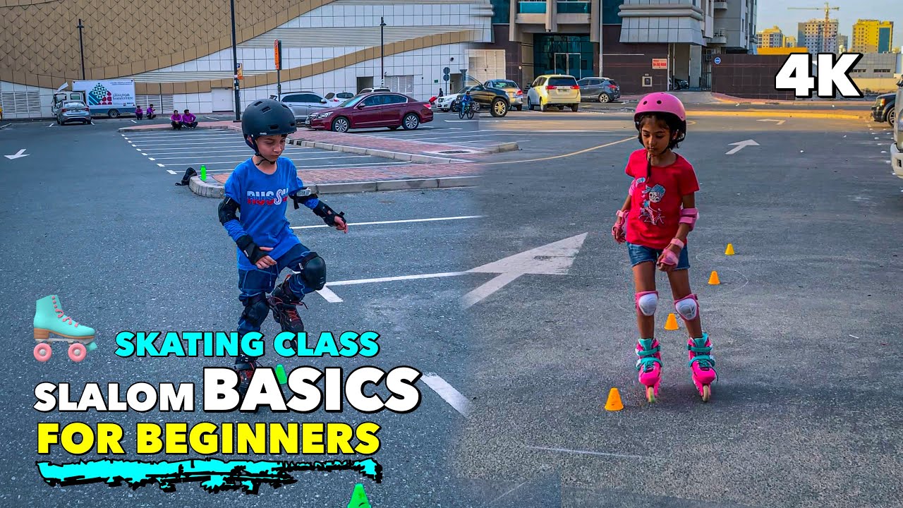 Slalom Basics for Beginners | Rollerblades - Skating Class 4K