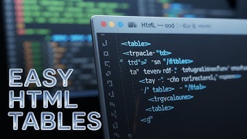 HTML Tables Made Super Simple
