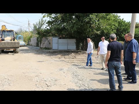 ინფრასტრუქტურული პროექტების მიმდინარეობა რუსთავში.