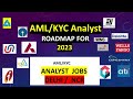 AML &amp; KYC, Fraud Analyst | Nodia Delhi NCR |AML/KYC JOBS  Roadmap for 2023,Jobs