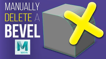 How To Manually Delete A Bevel In Maya