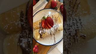 Strawberry Cream Cheese Crêpes #crepes #breakfast ➡️recipe↗️
