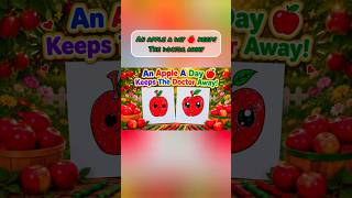 Easy Apple Drawing 🍎 | Cute & Simple for Kids 😍 #shorts