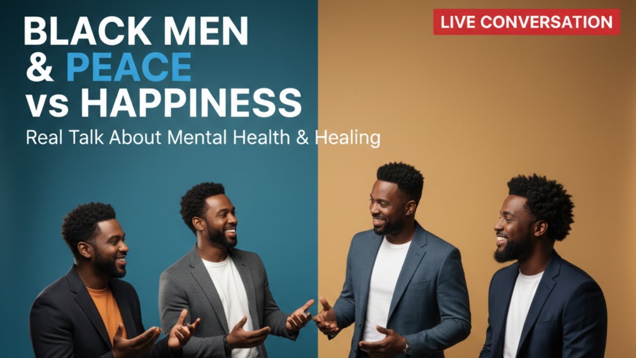 Black Men & Peace vs Happiness - Real Talk About Mental Health And Healing 📱