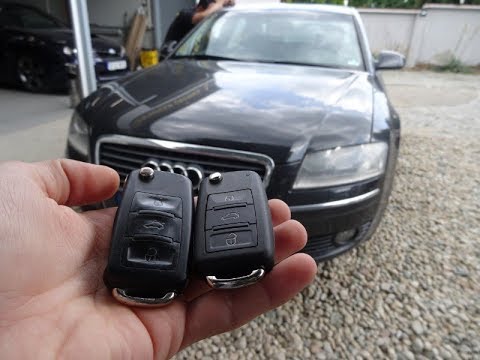 Как поменять батарейку в ключе ауди а8 Ключ за Ауди А8 изработка на дубликат - YouTube