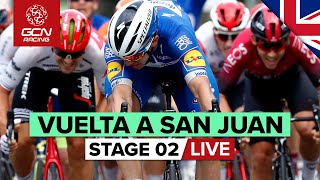 FULL REPLAY: Vuelta a San Juan 2020 Stage 2 - Pocito Sprint Finish screenshot 1