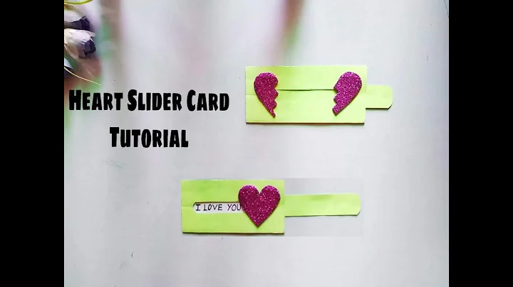 Heart 💓 Slider Card Tutorial/ Card Making Idea/ Love Slider Card Tutorial