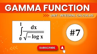GAMMA FUNCTION SOLVED PROBLEM 7 | INTEGRAL CALCULUS BETA GAMMA FUNCTION IN HINDI @TIKLESACADEMY