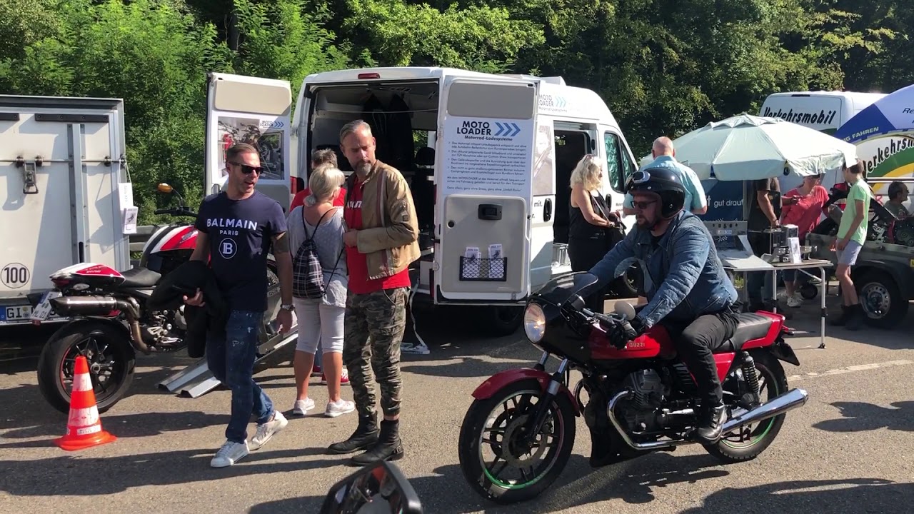 Motorrad-Ladesystem MOTOLOADER auf der Glemseck 101 Round 14 - YouTube