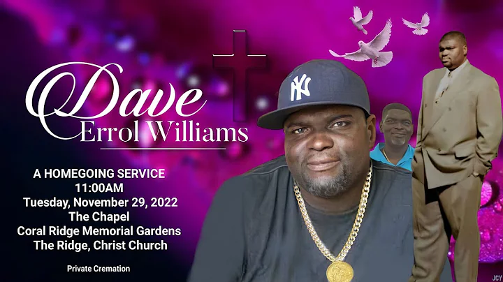 Homegoing service of Dave Errol Williams