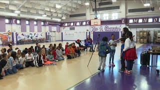 GeNienne Samuels visits Miles Jones Elementary for Career Day